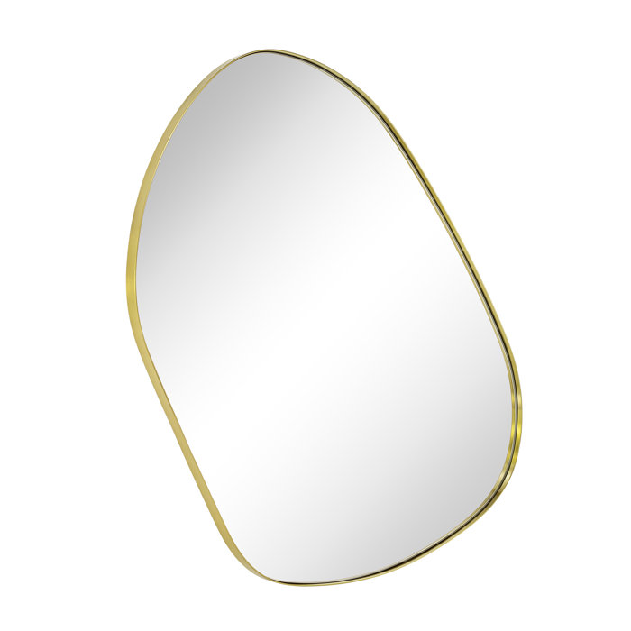 Wrought Studio Bertlinde asymmetrical wall mirror irregular shaped